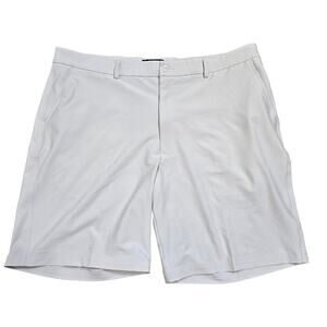 Kirkland Signature Men's Casual Stretch Beige Shorts Button Zipper Pockets Sz 40